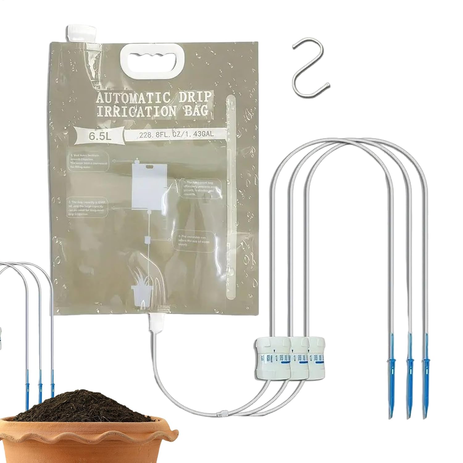 Plant Parent Kit - 자동 급수 드리퍼, 조절 가능한 물방울