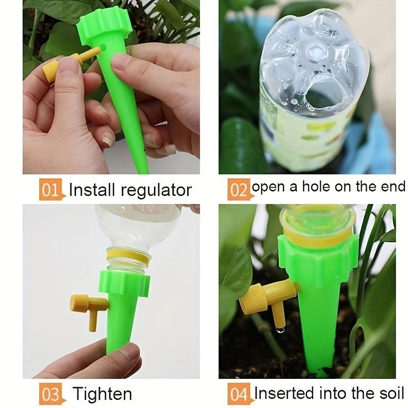 10PCS 꽃 조절식 자동 점적 관개 시스템 가정용 발 - Plant Parent Kit 리뷰 및 가격