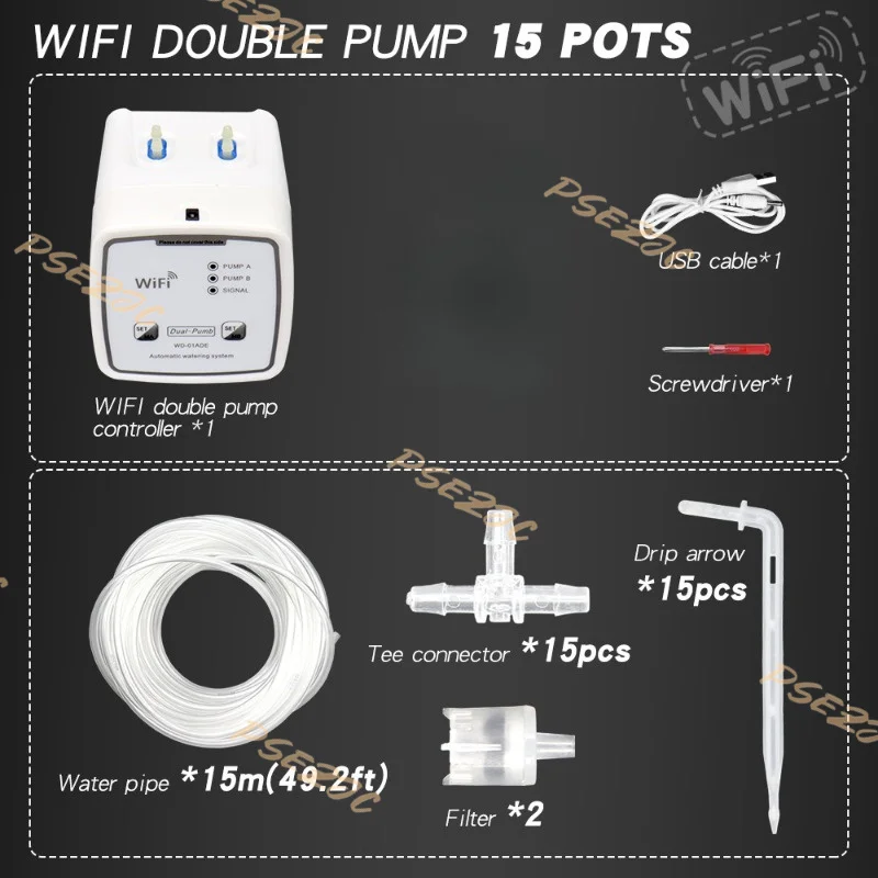 휴대 전화 원격 제어 WIFI 지능형 듀얼 펌프 발코니 - Plant Parent Kit 리뷰 및 가격